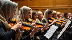 حضور چشمگیر بانوان در جشنواره موسقی فجر