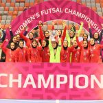 Irans womens national futsal team wins the championship in cafa Irans womens national futsal team wins the championship in cafa