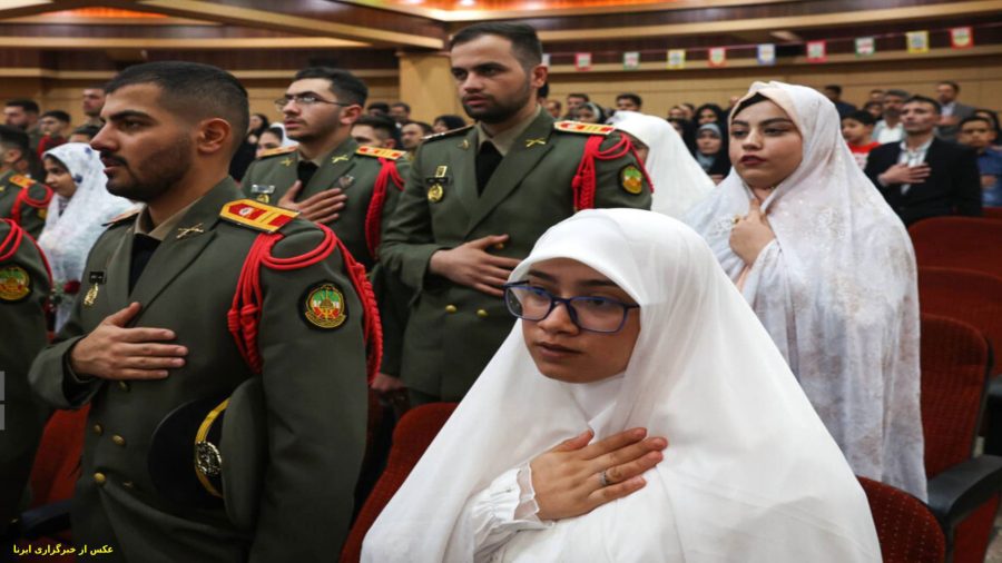 ازدواج ۱۵۰دانشجوی ارتش به مناسبت نیمه شعبان