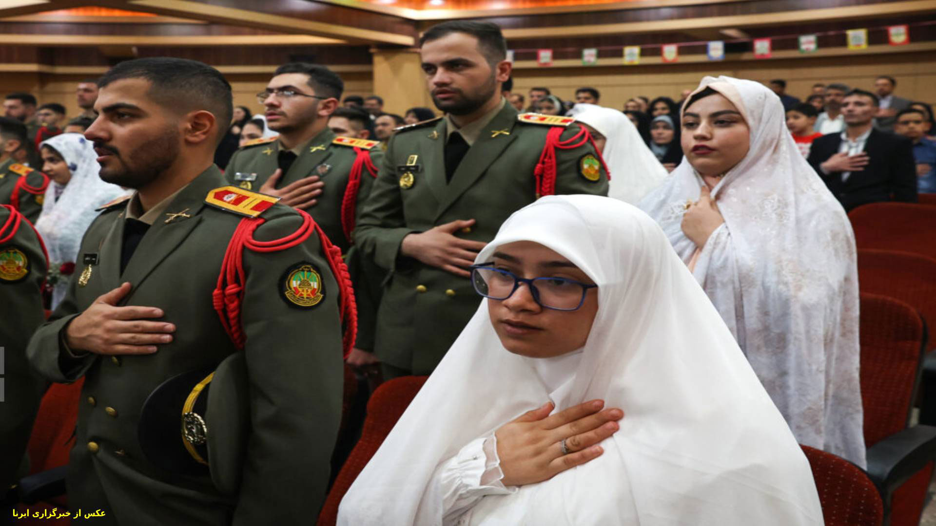 ازدواج ۱۵۰دانشجوی ارتش به مناسبت نیمه شعبان